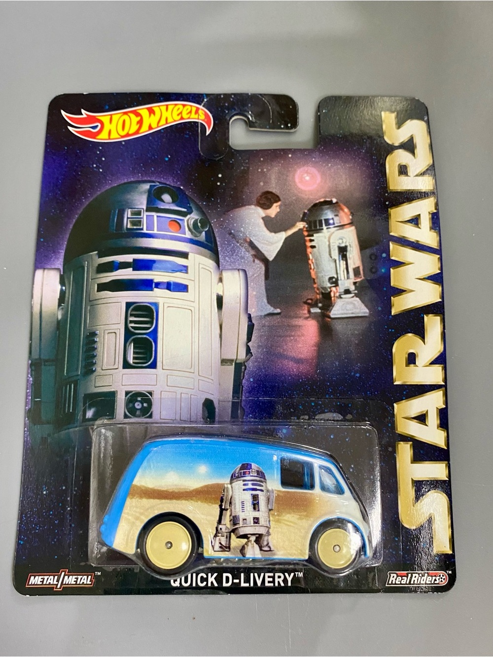 HOT WHEELS 2015 Quick D-Livery R2-D2 STAR WARS PRINCESS LEIA - SEALED